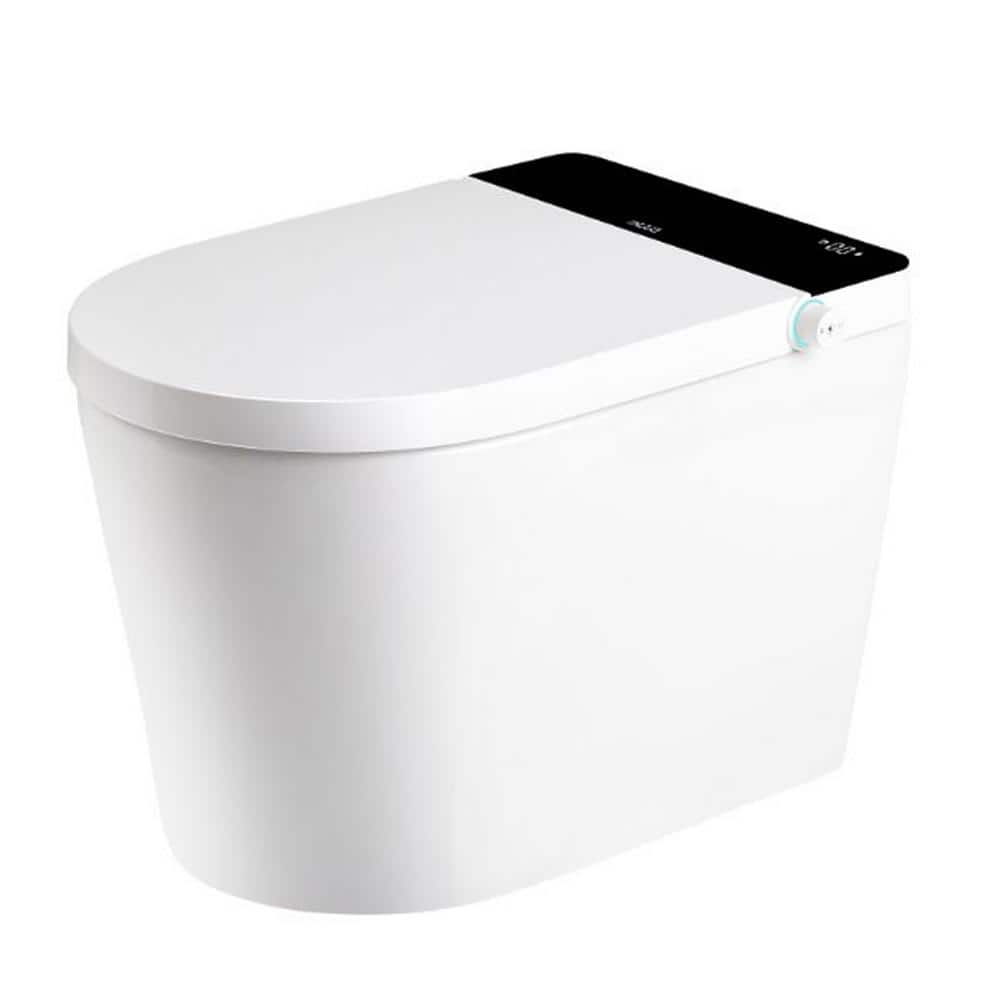 HOMEMYSTIQUE Intelligent Toilet Bidet with Auto Flush & Heated Seat