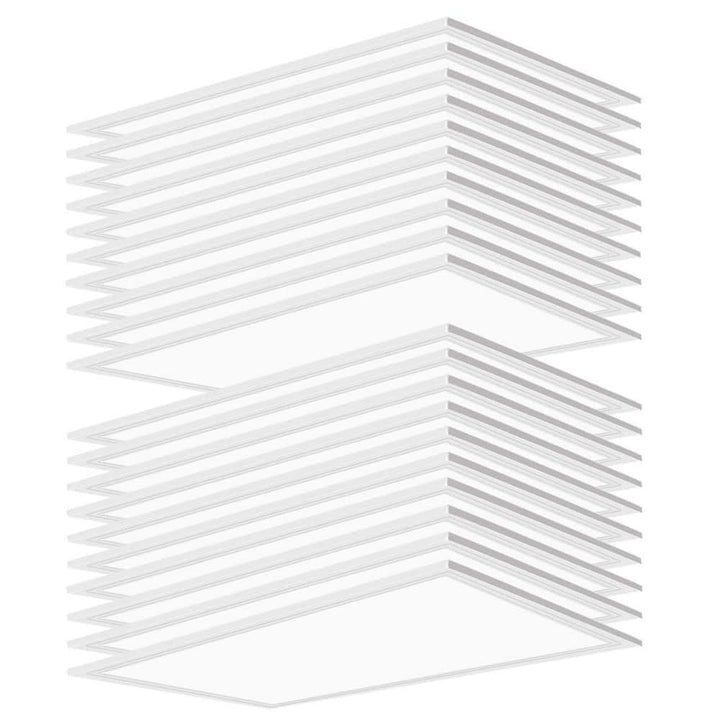 Honbei 2 ft. x 4 ft. 7800 Lumens Integrated LED Panel Light 5000K 2 x 4 LED Drop Ceiling Light Fixture, ETL Listed (20-Pack)