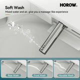 HOROW 1/1.27 GPF Tankless Smart Toilet Bidet with Dual Flush System, White
