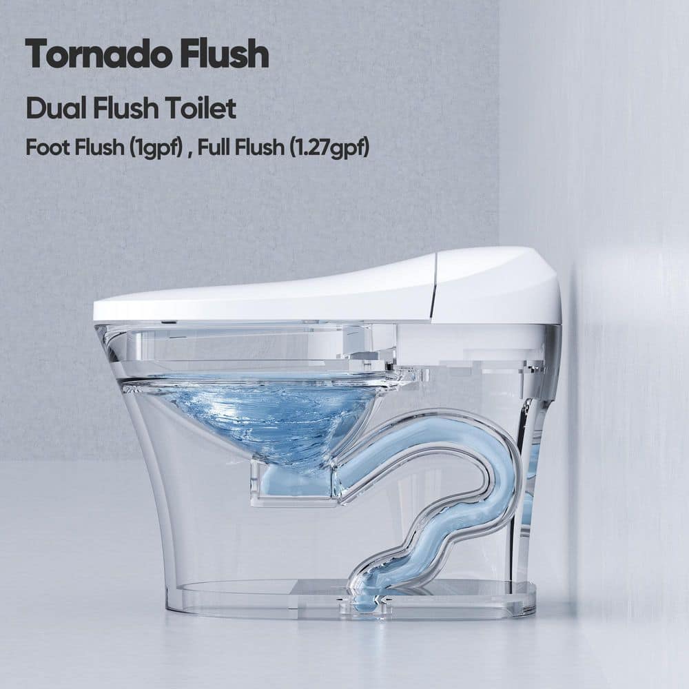 HOROW Smart Toilet Bidet with Remote Control and Deodorization