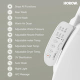 HOROW Dual Flush Elongated Smart Bidet Toilet - White