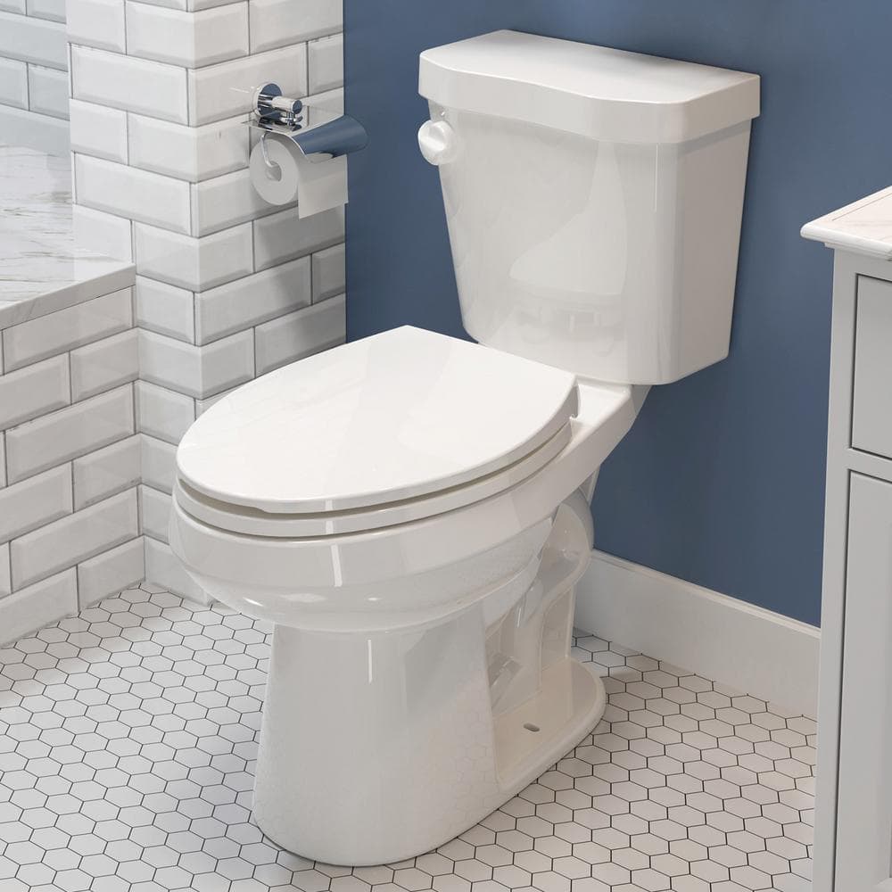 HOROW 17 in. ADA 1.28 GPF Elongated Toilet with Smart Bidet Seat - White