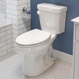 HOROW 17 in. ADA 1.28 GPF Elongated Toilet with Smart Bidet Seat - White