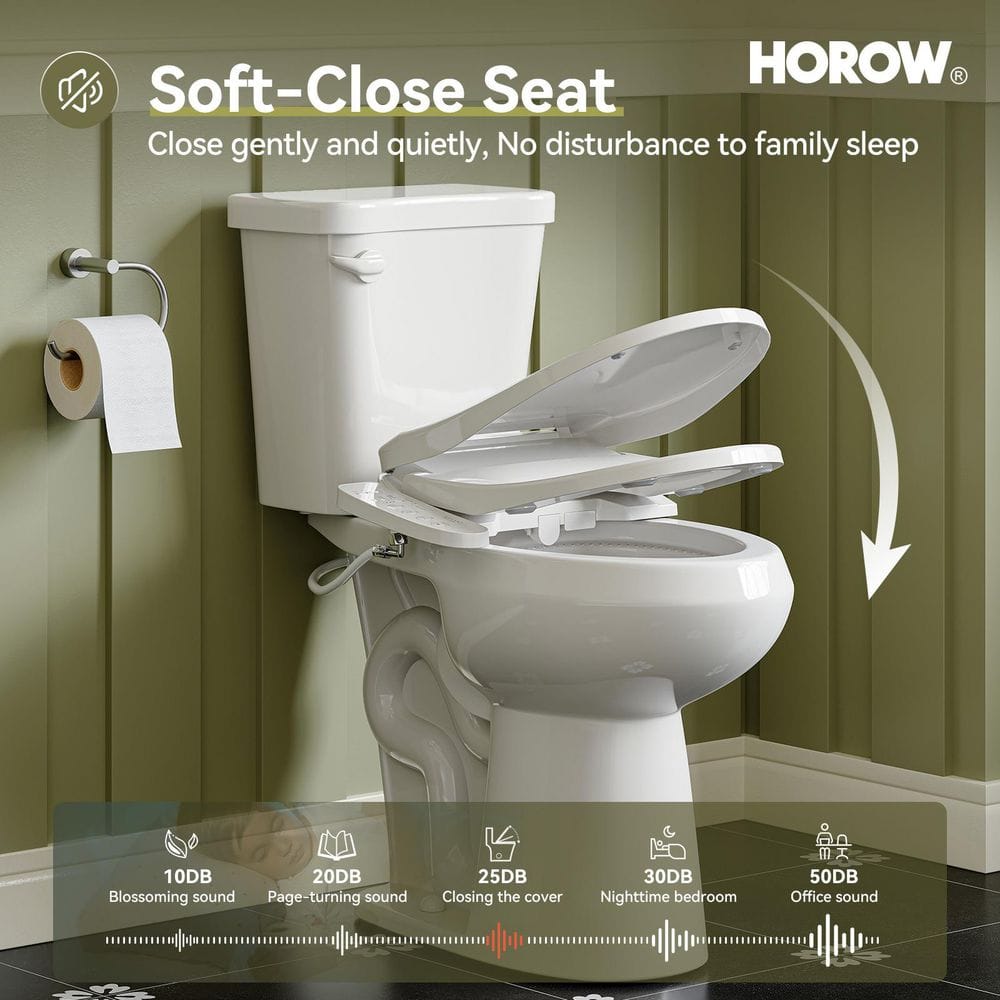 HOROW 19 in. Tall High-Efficiency Smart Bidet Toilet - 1.28 GPF