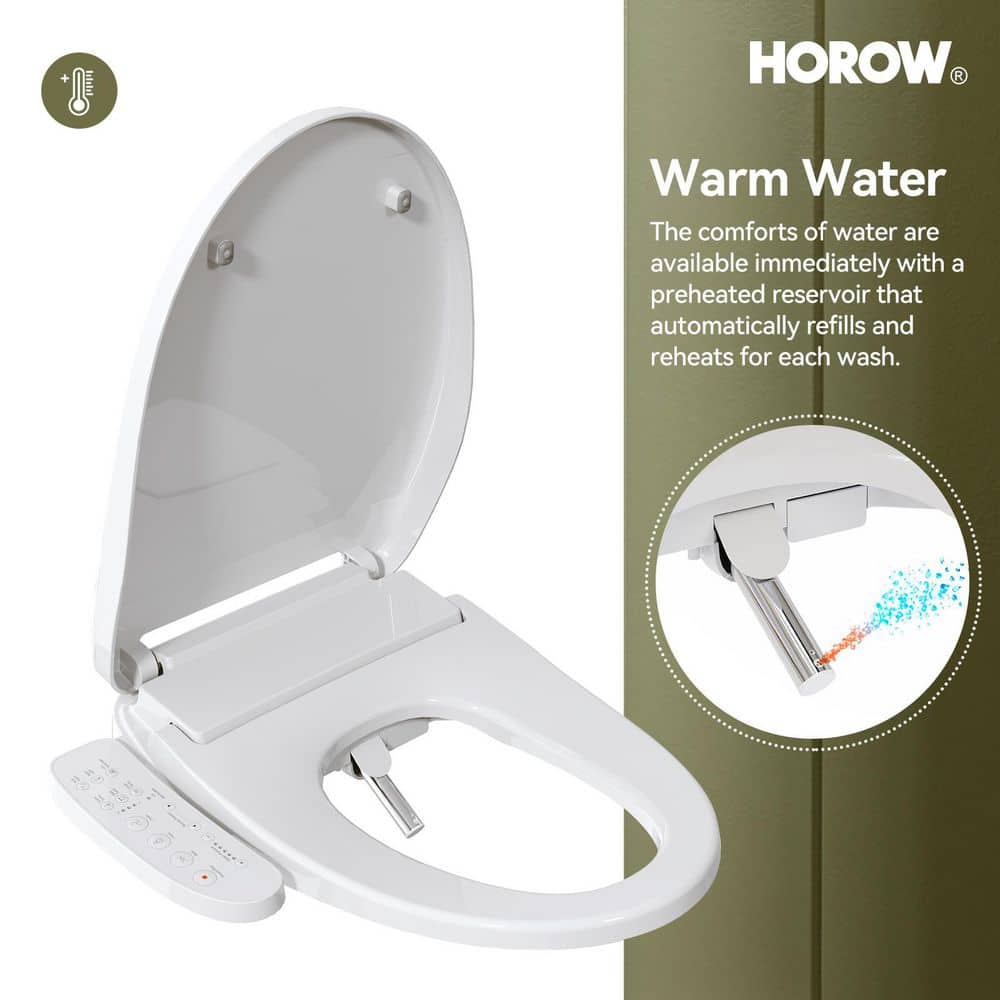 HOROW 19 in. Tall High-Efficiency Smart Bidet Toilet - 1.28 GPF