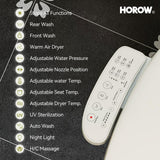 HOROW 19 in. Tall High-Efficiency Smart Bidet Toilet - 1.28 GPF