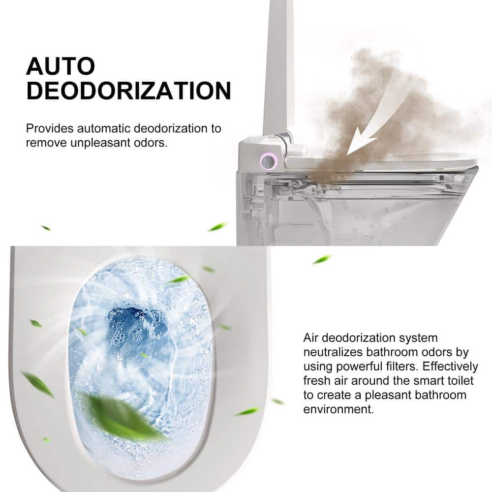 HOROW HR-WH10 Elongated Wall-Hung Smart Bidet Toilet with Remote