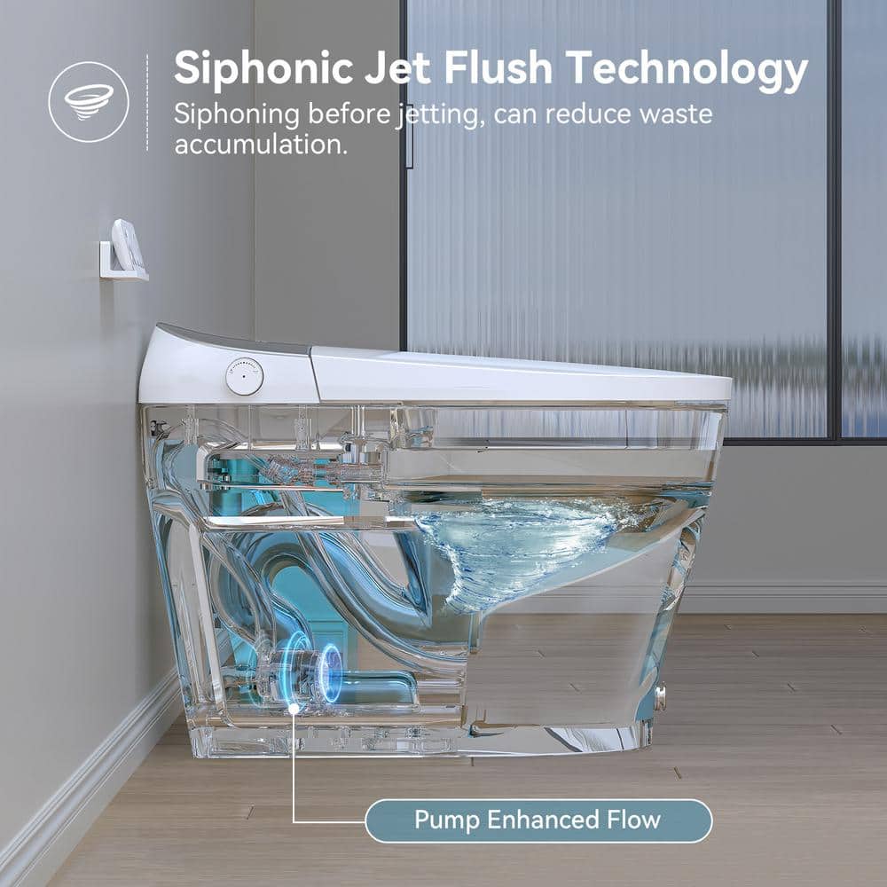 HOROW T03 Elongated Smart Toilet Bidet with Heated Seat and Auto Flush