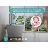 HOROW T30 Non-Electric Elongated Bidet Toilet - 1.0 GPF, ADA Chair Height, Foot Kick Flush, White