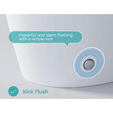 HOROW T30 Non-Electric Elongated Bidet Toilet - 1.0 GPF, ADA Chair Height, Foot Kick Flush, White