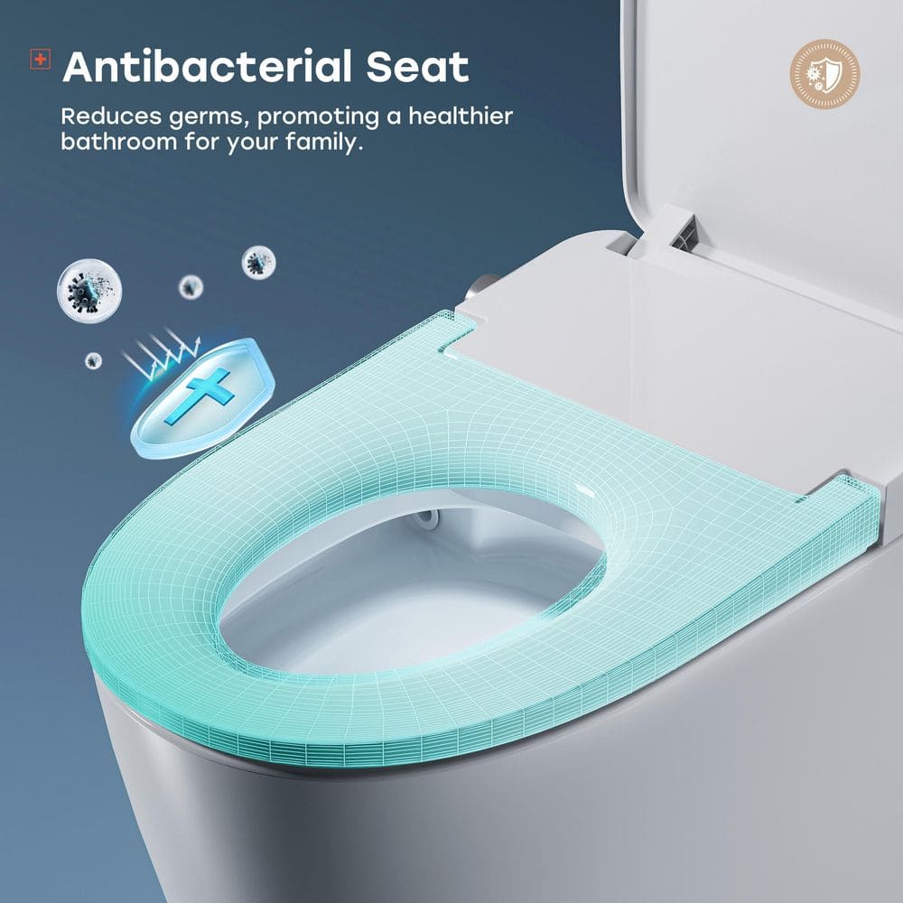 HOROW Elongated Smart Toilet 1.1 GPF with Heated Seat, Auto Flush, and Night Light