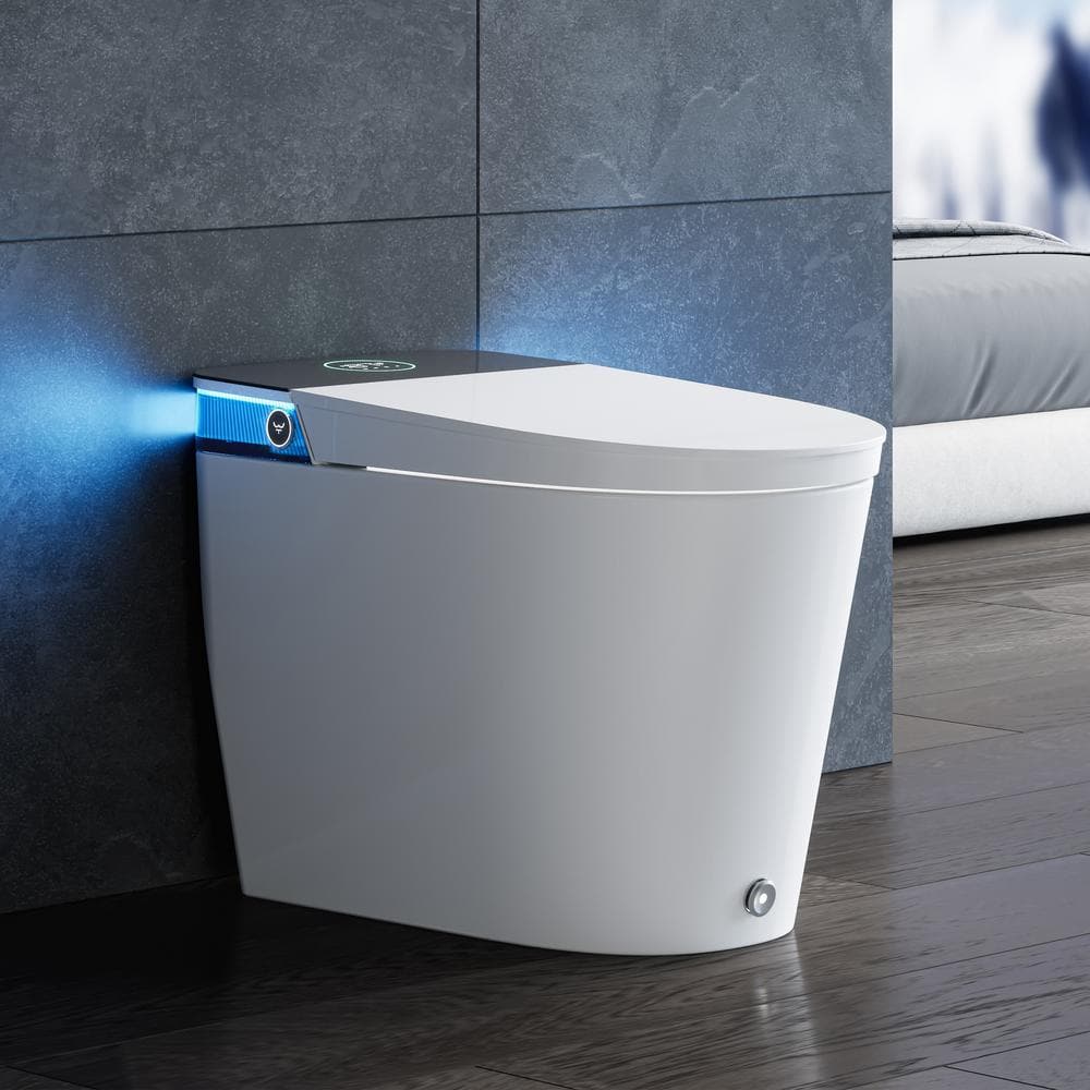 HOROW ADA Height Elongated Smart Bidet Toilet in White with Advanced Features