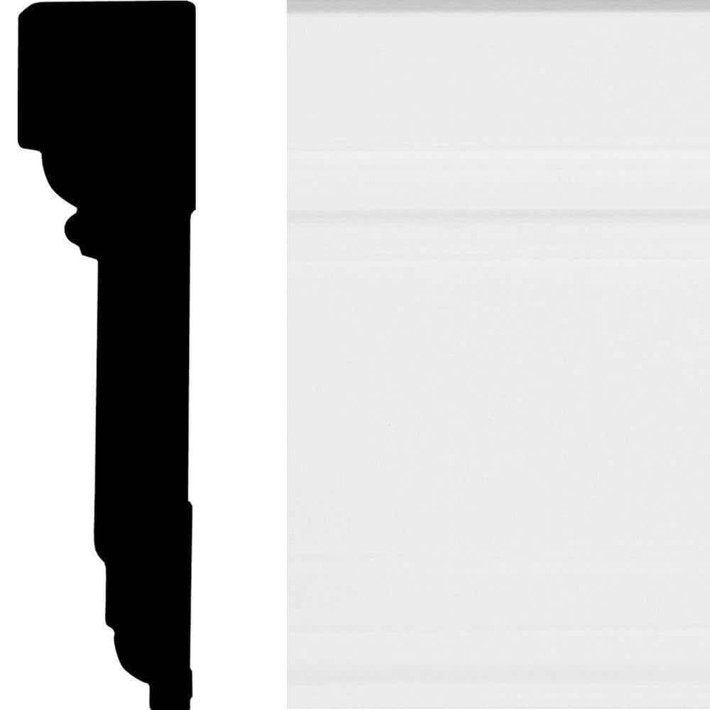 HOUSE OF FARA 7/8 in. x 4-1/8 in. x 8 ft. Primed White MDF Victorian Casing Molding