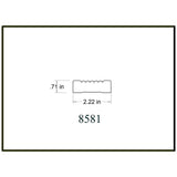 HOUSE OF FARA 3/4 in. x 2-1/4 in. x 8 ft. MDF Fluted Casing Molding