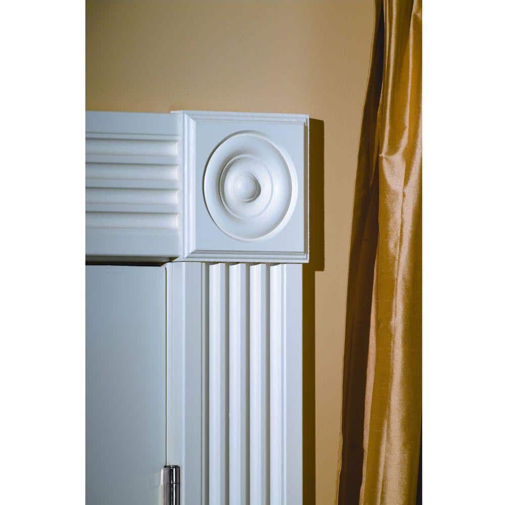 HOUSE OF FARA 8583 3/4 in. x  3 in. x  96 in. Primed MDF Fluted Casing (1-Piece − 8 Total Linear Feet)
