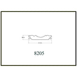 HOUSE OF FARA 5/8 in. x 3-1/8 in. x 8 ft. Primed White MDF Colonial Crown Molding