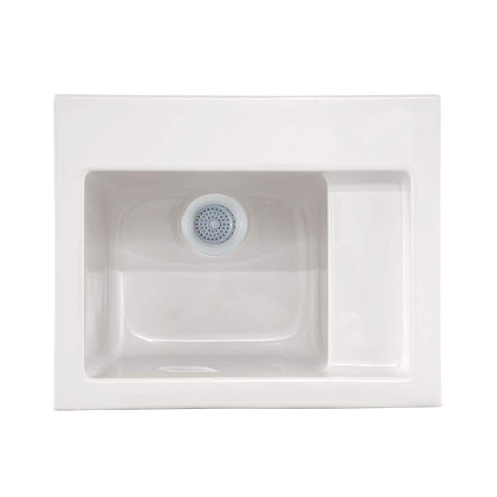 Hydro Systems Pet Spa II 21 in. x 11.25 in. x 14 in. White Acrylic Square Drop-in Laundry Tub