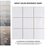 Merola Tile Twist Square White Ice 11-3/4 in. x 11-3/4 in. Ceramic Mosaic (9.79 sq. ft. /Case)