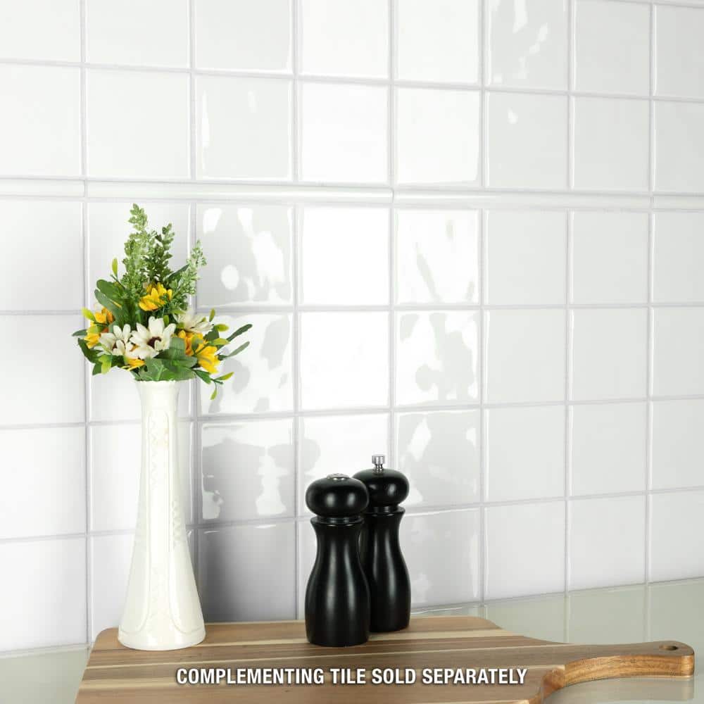 Merola Tile Twist Square White Ice 11-3/4 in. x 11-3/4 in. Ceramic Mosaic (9.79 sq. ft. /Case)