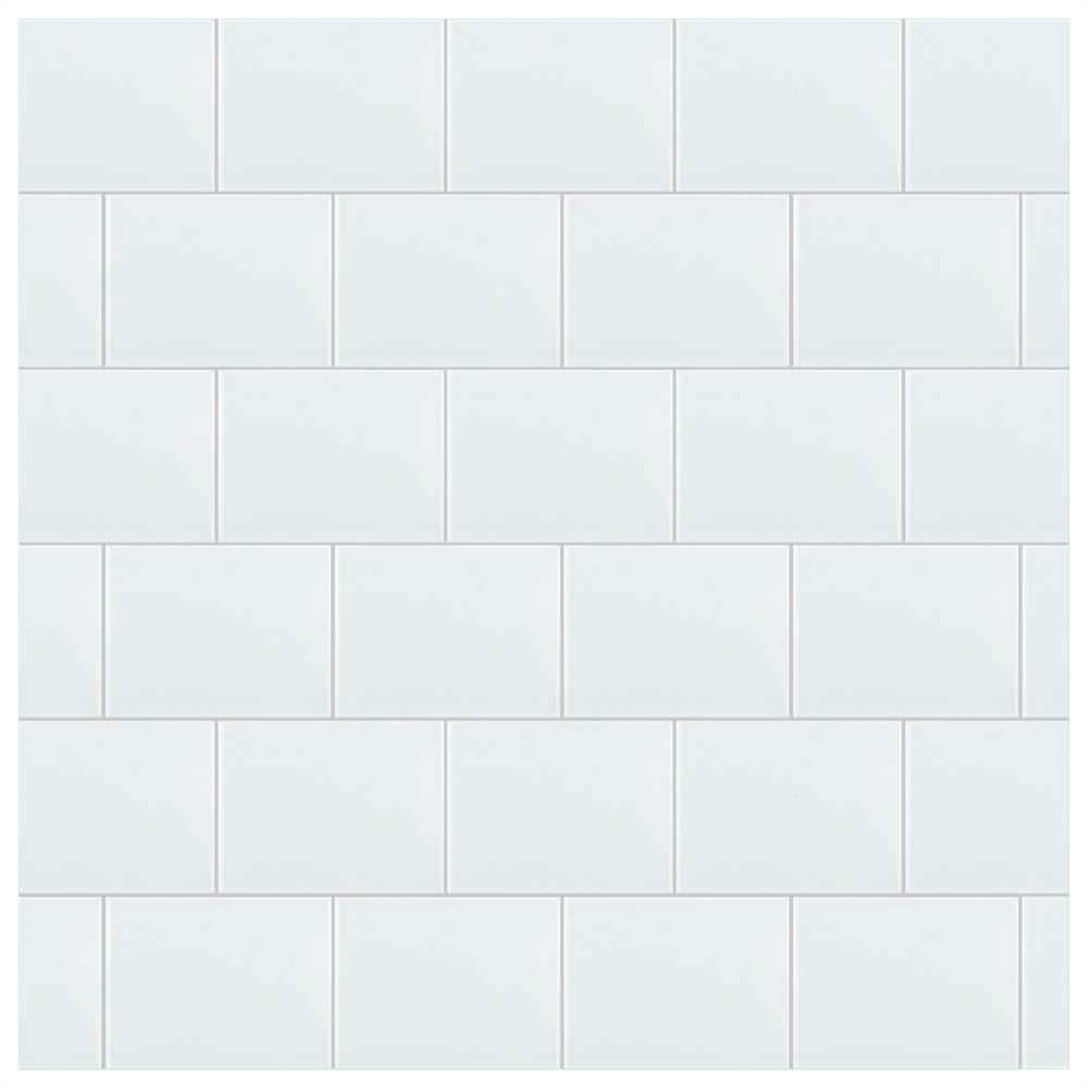 Merola Tile Park Retro White Ice 6 in. x 8 in. Ceramic Subway Wall Tile (9 sq. ft. / Case)
