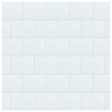 Merola Tile Park Retro White Ice 6 in. x 8 in. Ceramic Subway Wall Tile (9 sq. ft. / Case)