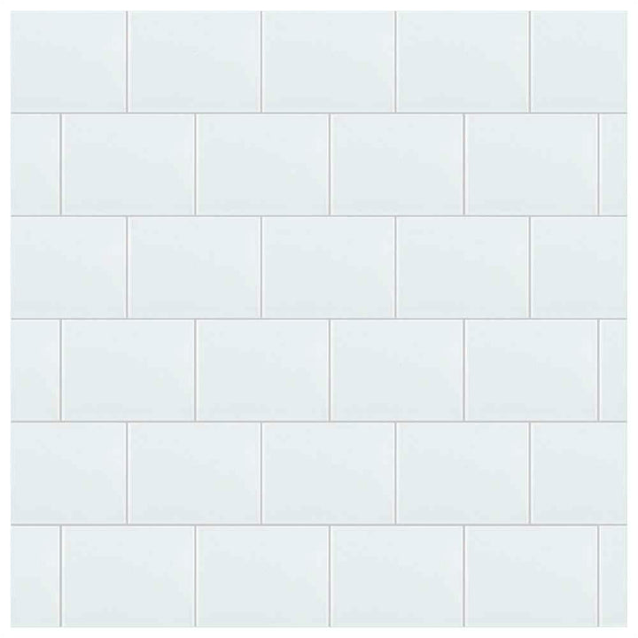 Merola Tile Park Retro White Ice 6 in. x 8 in. Ceramic Subway Wall Tile (9 sq. ft. / Case)
