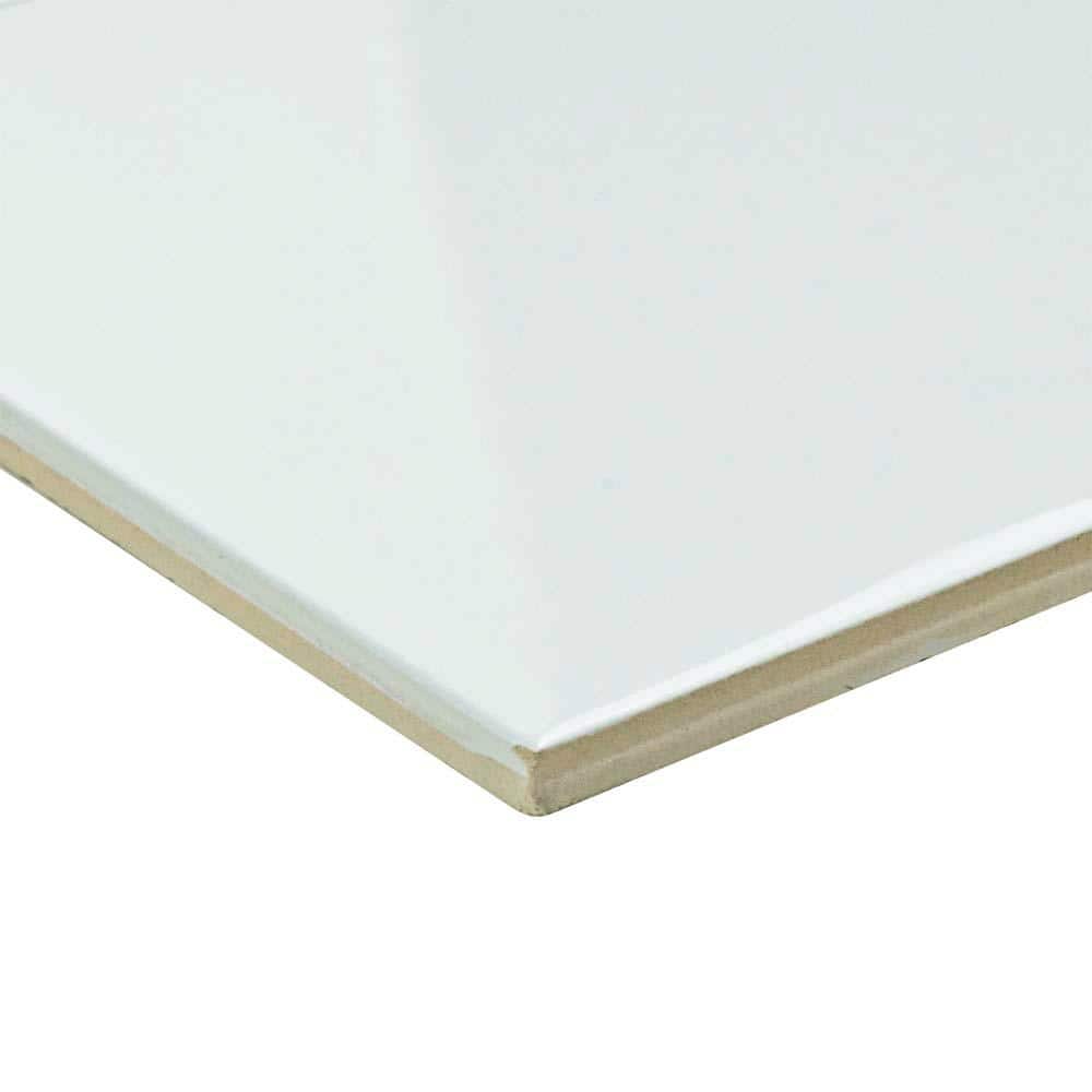 Merola Tile Park Retro White Ice 6 in. x 8 in. Ceramic Subway Wall Tile (9 sq. ft. / Case)