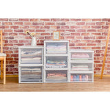 IRIS 15.75 in. x 7 in. White Shallow Plastic Drawer