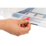 IRIS 15.75 in. x 7 in. White Shallow Plastic Drawer