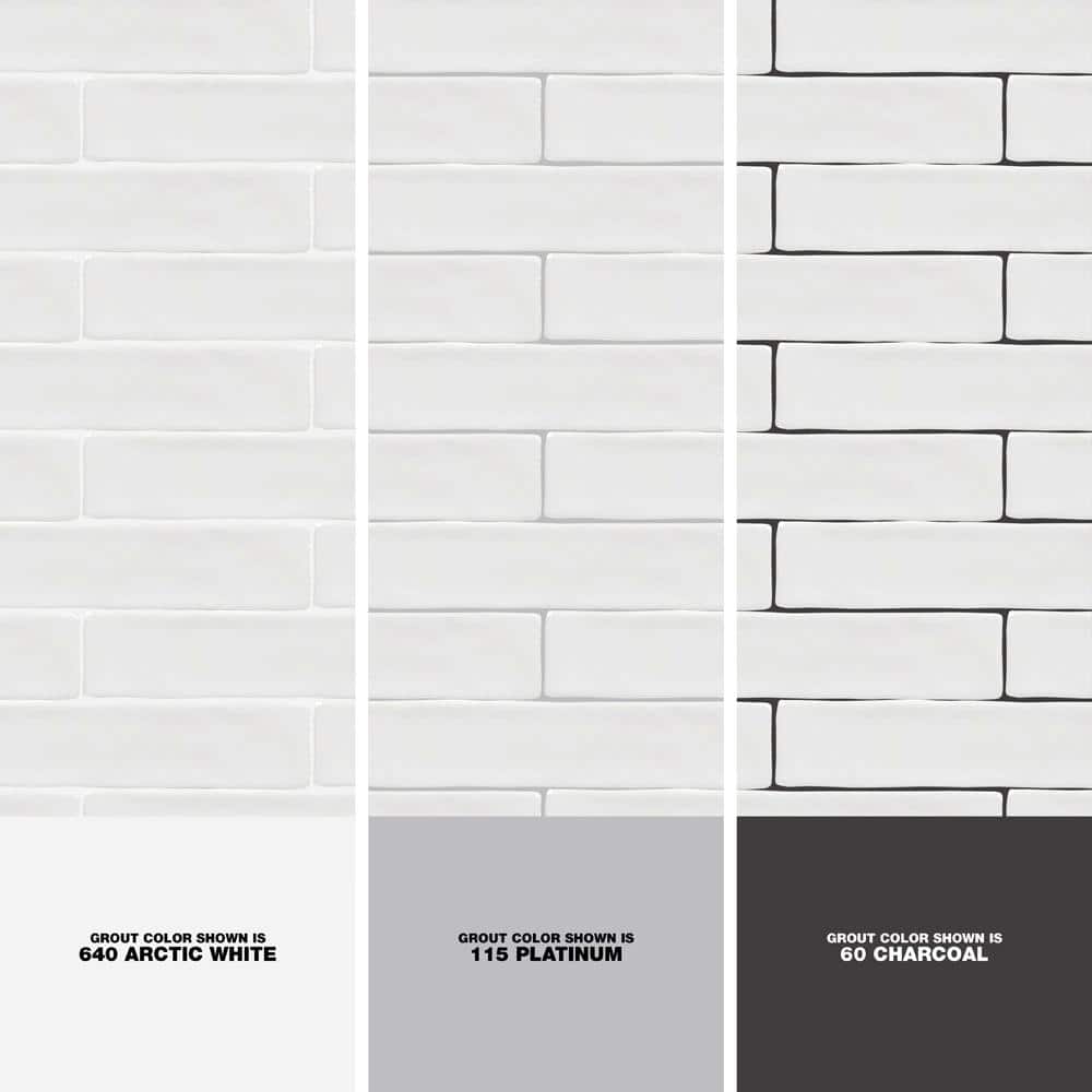Ivy Hill Tile Newport White 2 in. x 10 in. x 11mm Polished Ceramic Subway Wall Tile (40 Pieces, 5.38 sq. ft. per Box)