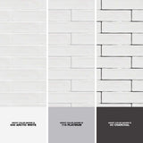 Newport White 2 in. x 10 in. Polished Ceramic Subway Wall Tile (5.70 sq. ft. / Case)