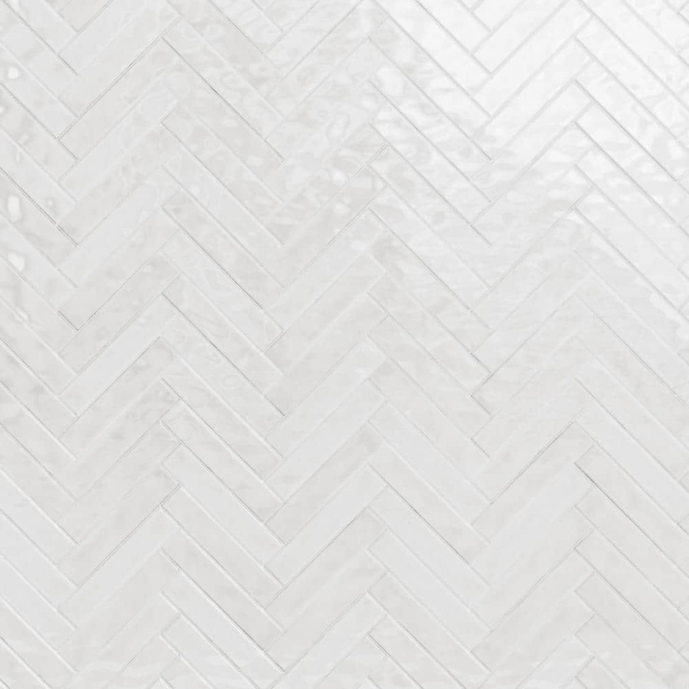Newport White 2 in. x 10 in. Polished Ceramic Subway Wall Tile (5.70 sq. ft. / Case)