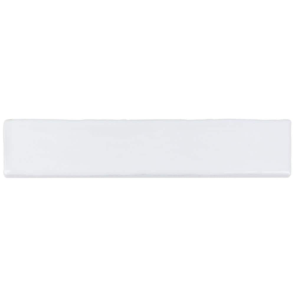 Newport White 2 in. x 10 in. Polished Ceramic Subway Wall Tile (5.70 sq. ft. / Case)
