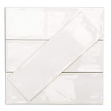 Ivy Hill Tile Pier White 4 in. x 12 in. 6 mm Polished Ceramic Subway Wall Tile (33-Piece, 10.76 sq. ft./Box)