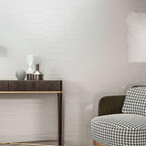 Ivy Hill Tile Axis 2.6 in. x 13 in. White Polished Elongated Hex Ceramic Wall Tile (12.26 sq. ft. / case)
