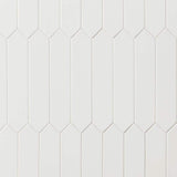 Ivy Hill Tile Axis 2.6 in. x 13 in. White Polished Elongated Hex Ceramic Wall Tile (12.26 sq. ft. / case)