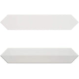 Ivy Hill Tile Axis 2.6 in. x 13 in. White Polished Elongated Hex Ceramic Wall Tile (12.26 sq. ft. / case)