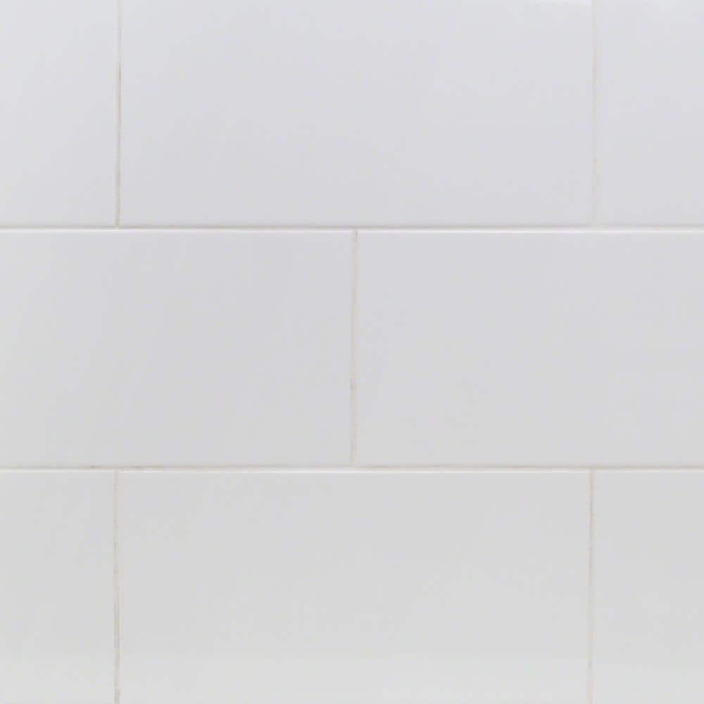 Ivy Hill Tile Essential White 8 in. x 16 in. x 8.5 mm Polished Ceramic Wall Tile (25 Pieces, 21.52 sq. ft. per Box)