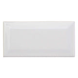 Ivy Hill Tile Essential White Beveled 3 in. x 6 in. x 6mm Polished Ceramic Subway Wall Tile (10.76 sq. ft./case)