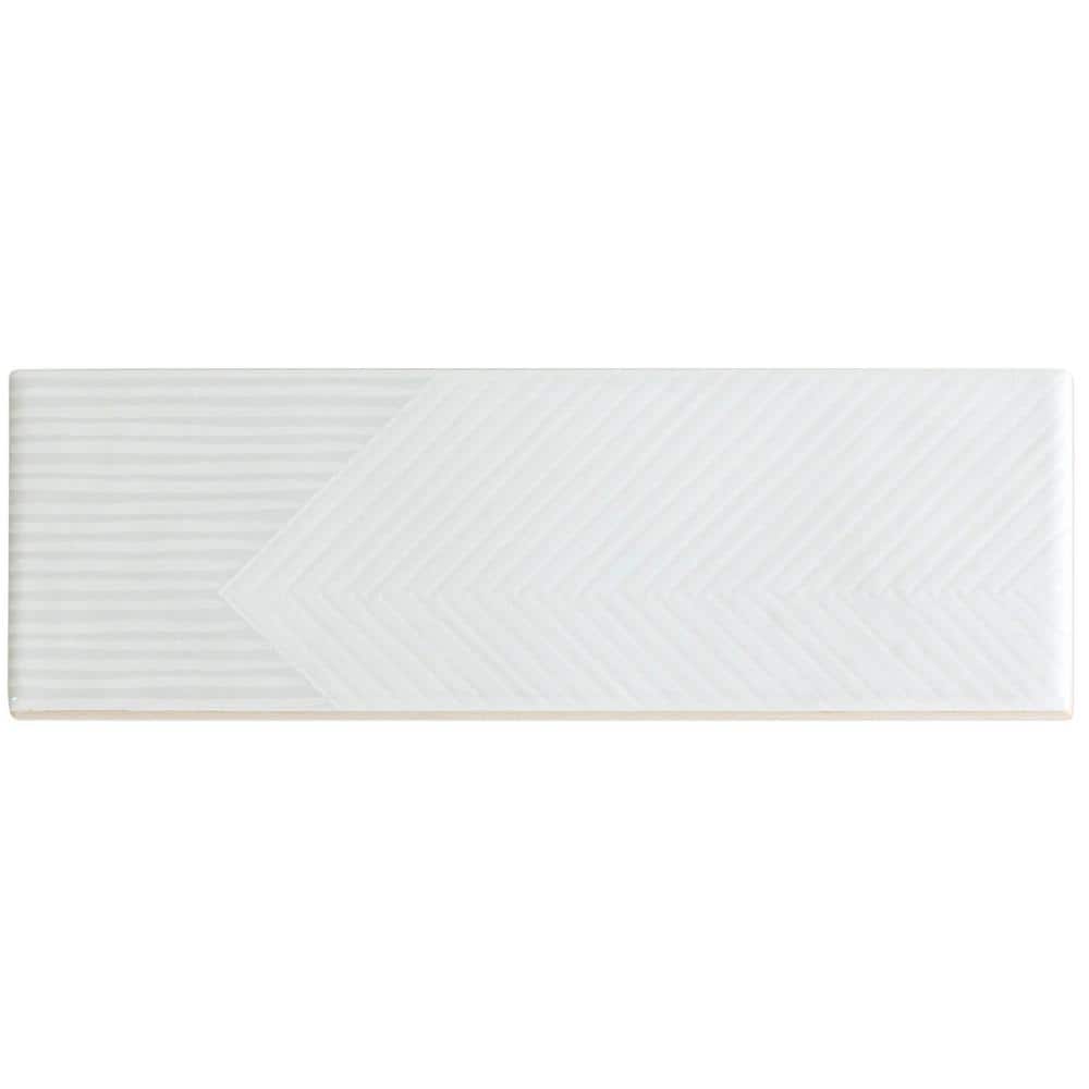 Ivy Hill Tile Ace White 2 in. x 8 in. x 9 mm Polished Ceramic Subway Wall Tile (38 pieces / 5.38 sq. ft. / box)