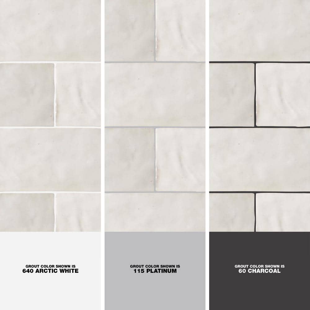 Ivy Hill Tile Kingston White 3 in. x 8 in. Glazed Ceramic Wall Tile (5.38 sq. ft. per Case)