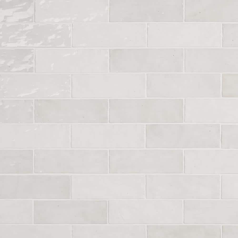 Ivy Hill Tile Kingston White 3 in. x 8 in. Glazed Ceramic Wall Tile (5.38 sq. ft. per Case)