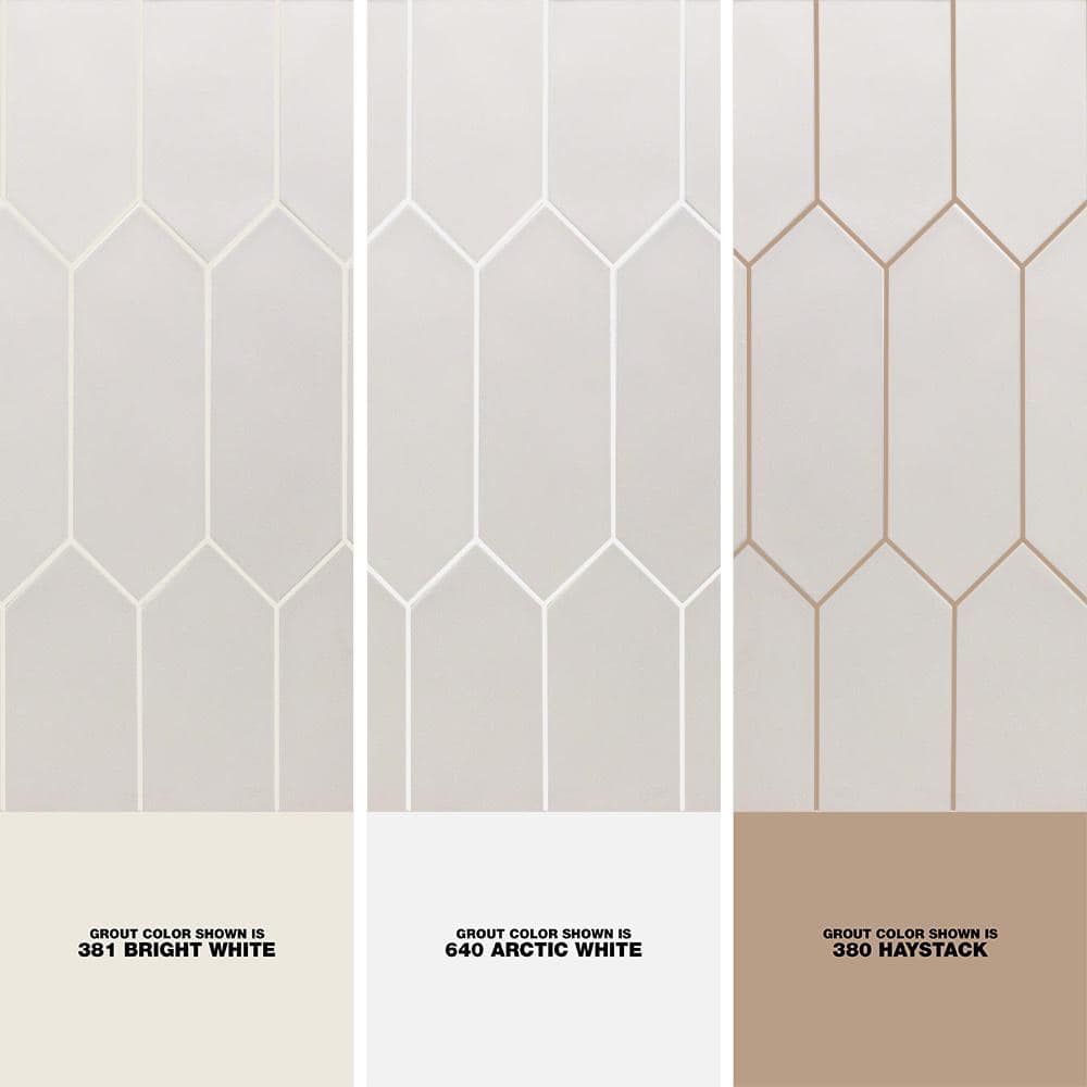 Ivy Hill Tile Russell White 4 in. x 12 in. 10 mm Matte Porcelain Subway Floor and Wall Tile (40 pieces, 10.76 sq. ft. per Box)