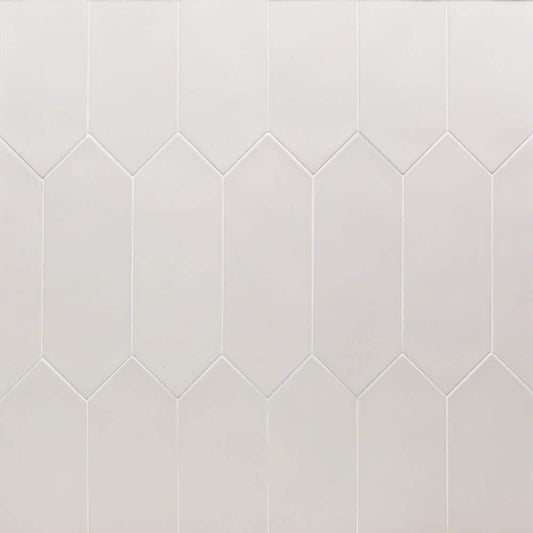 Ivy Hill Tile Russell White 4 in. x 12 in. 10 mm Matte Porcelain Subway Floor and Wall Tile (40 pieces, 10.76 sq. ft. per Box)