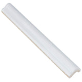 Newport White 1 in. x 10 in. Polished Ceramic Wall Pencil Liner Tile by Ivy Hill Tile
