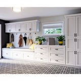 J COLLECTION Mancos Bright White Shaker Assembled Base Kitchen Cabinet with 10 in. Drawer (33 in. W X 34.5 in. H X 24 in. D)