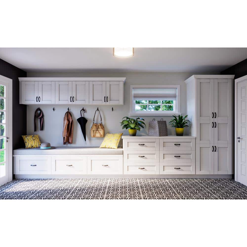 J COLLECTION Mancos Bright White Shaker Assembled Wall Kitchen Cabinet (24 in. W x 30 in. H x 14 in. D)