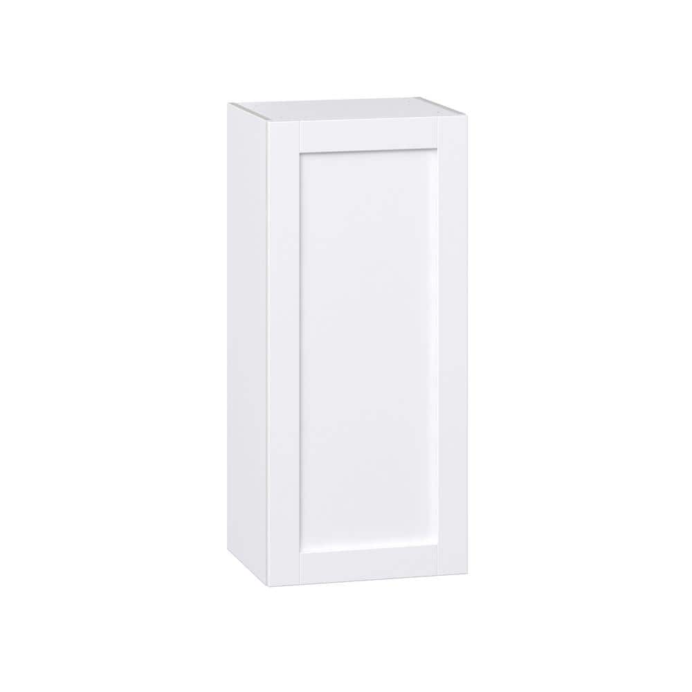 J COLLECTION Mancos Bright White Shaker Assembled Wall Kitchen Cabinet (18 in. W x 40 in. H x 14 in. D)