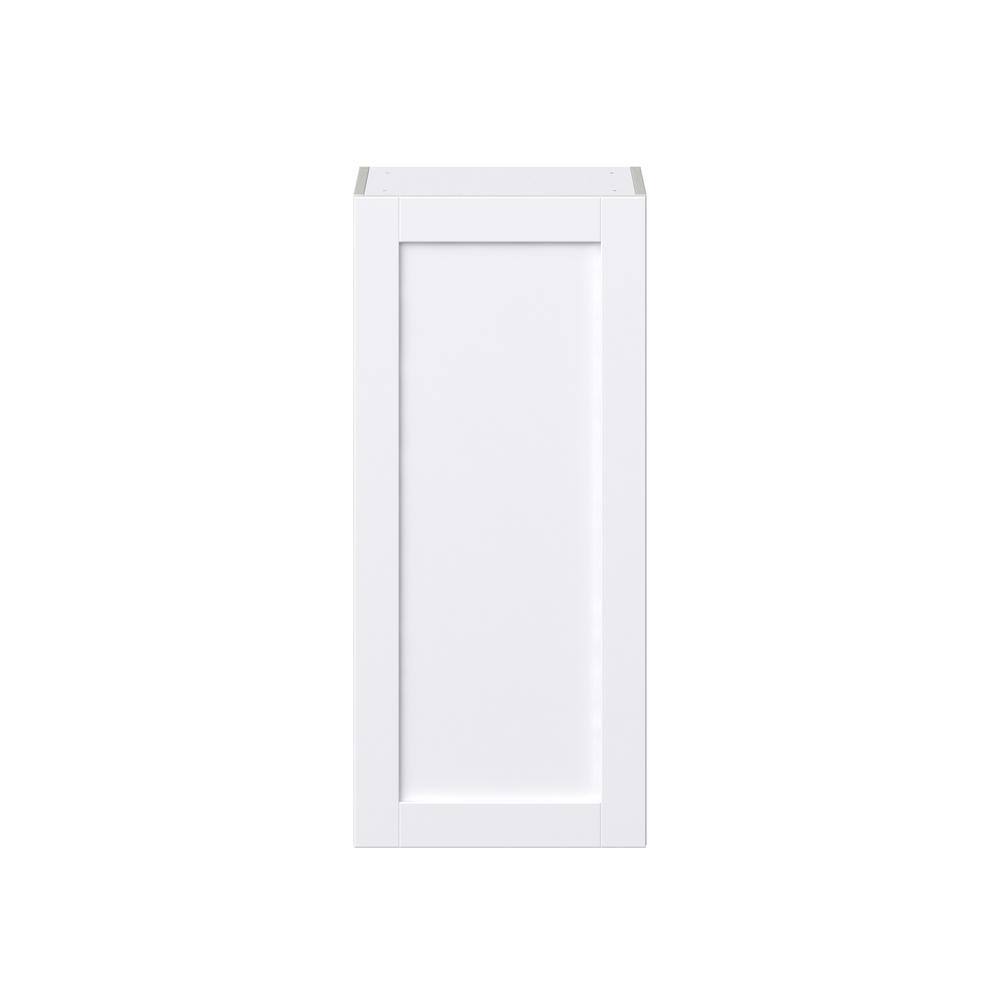 J COLLECTION Mancos Bright White Shaker Assembled Wall Kitchen Cabinet (18 in. W x 40 in. H x 14 in. D)