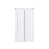 J COLLECTION Mancos 24 in. W x 40 in. H x 14 in. D Bright White Shaker Assembled Wall Kitchen Cabinet